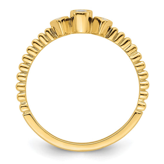 Petite Round Diamond Promise Rings