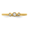 Petite Round Diamond Promise Rings