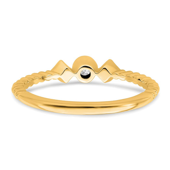 Petite Round Diamond Promise Rings