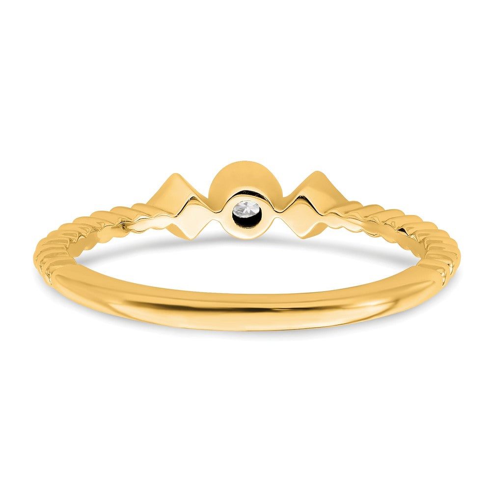 Petite Round Diamond Promise Rings