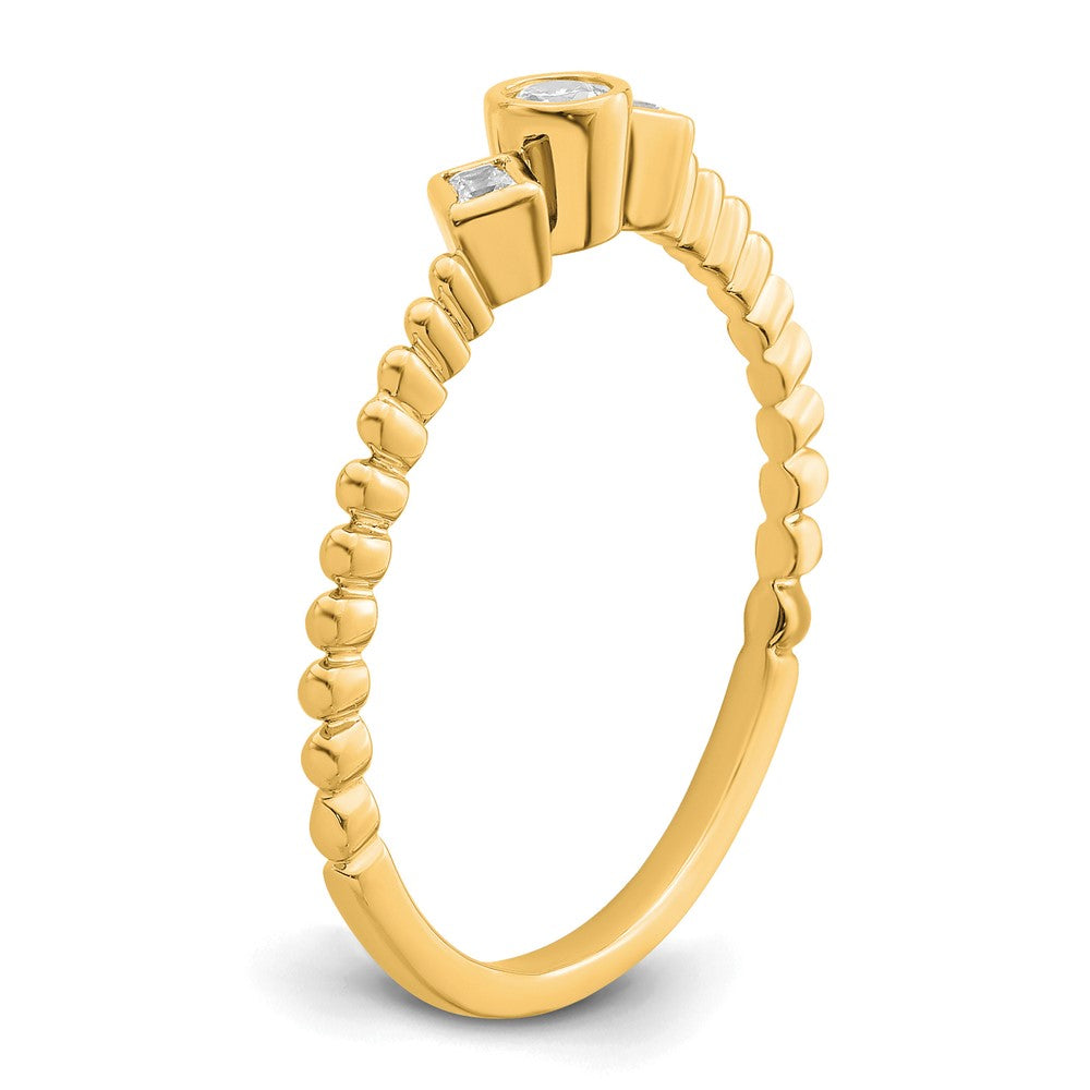 Petite Round Diamond Promise Rings