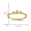 Petite Round Diamond Promise Rings