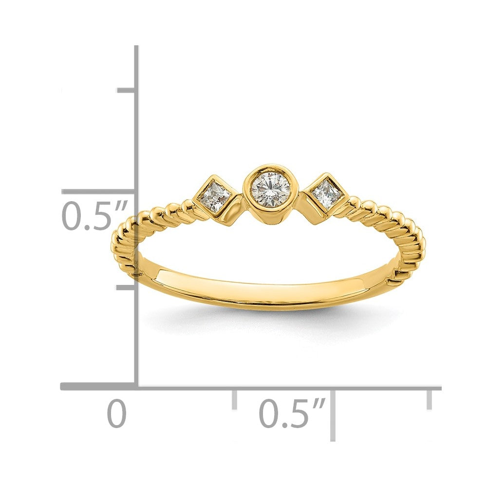 Petite Round Diamond Promise Rings
