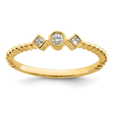 Petite Round Diamond Promise Rings