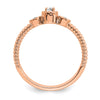 Petite Round Diamond Promise Rings