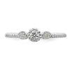 Petite Round Diamond Promise Rings