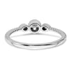 Petite Round Diamond Promise Rings