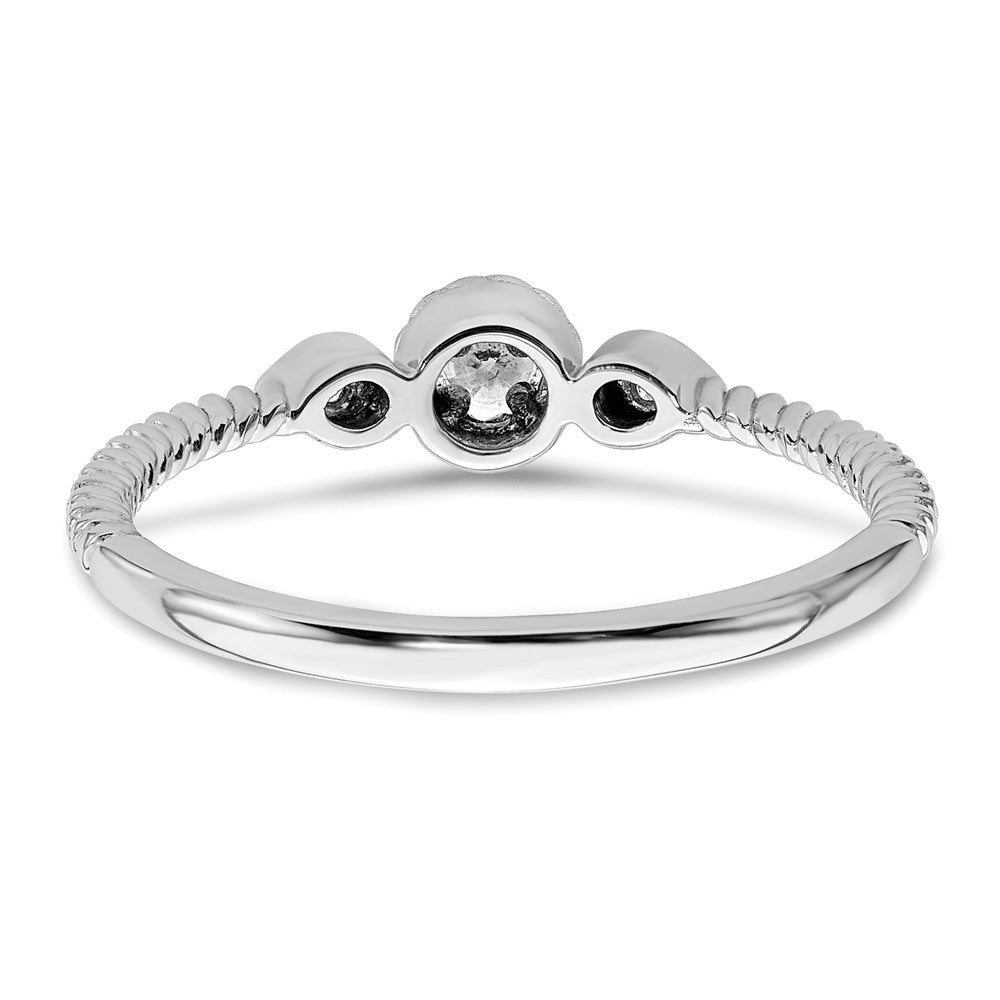 Petite Round Diamond Promise Rings