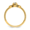 Petite Round Diamond Promise Rings