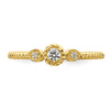 Petite Round Diamond Promise Rings
