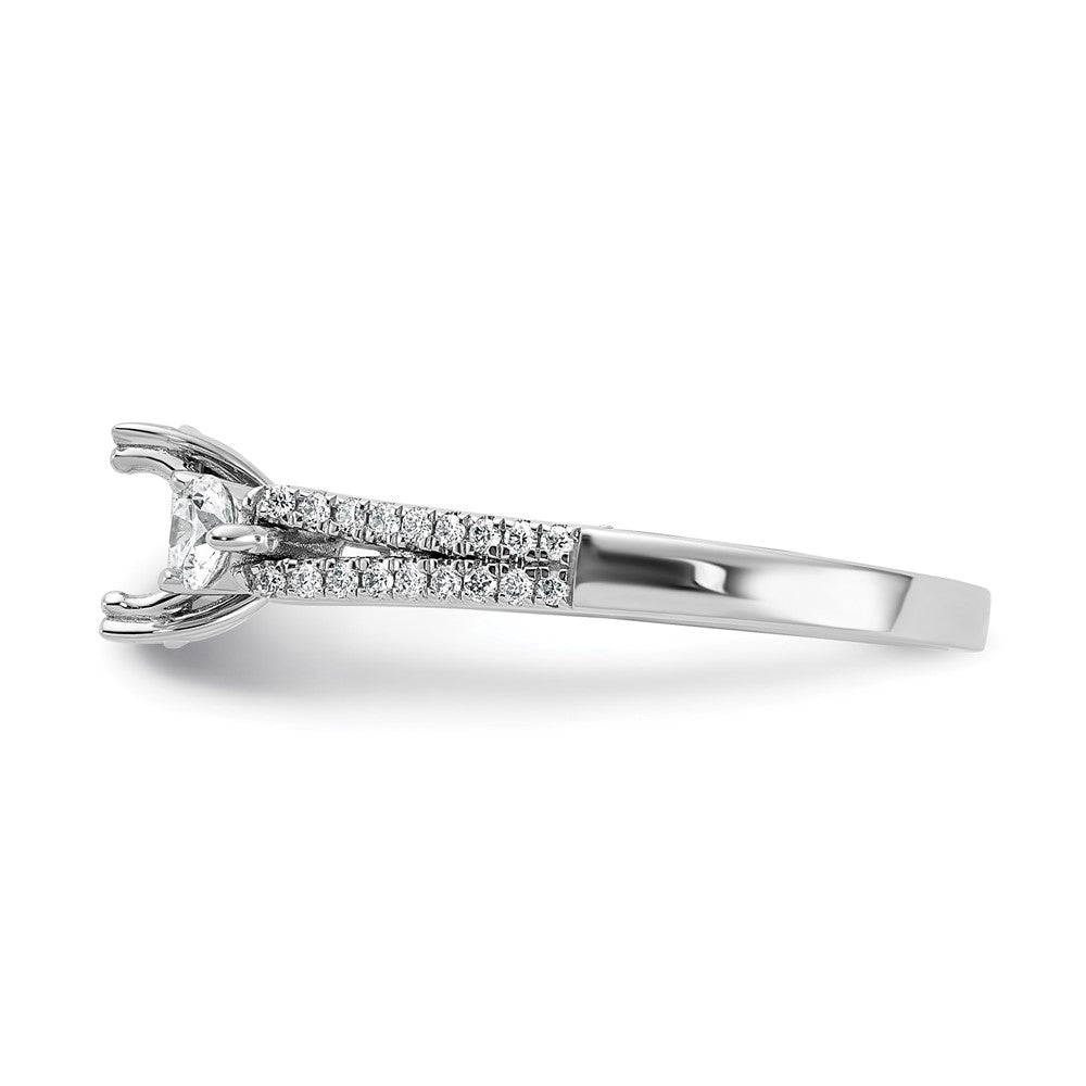 Gold Diamond Oval and Round 3-Stone Bridal Rings