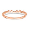 14k Rose Gold 1/5 carat Lab Grown Diamond VS/SI+ G+ Complete Wedding Band
