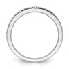 14k White Gold 1/5 carat Diamond Complete Wedding Band
