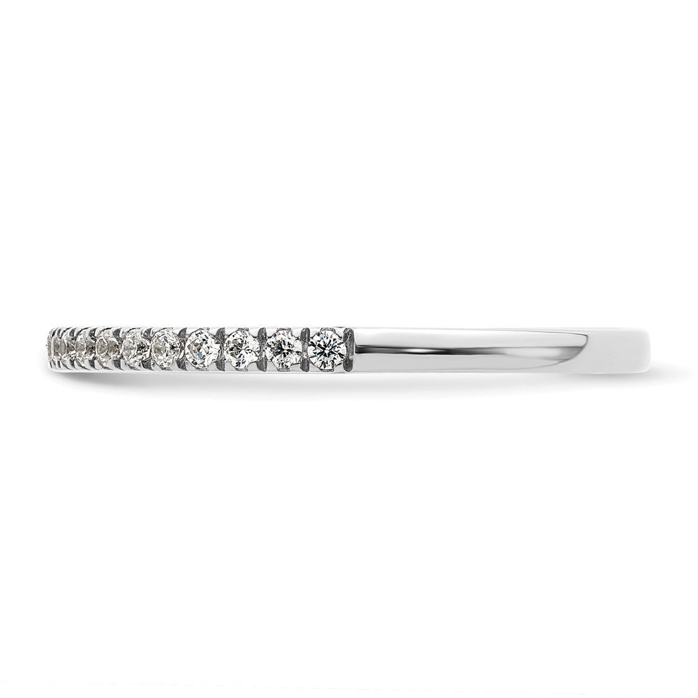 14k White Gold 1/5 carat Diamond Complete Wedding Band