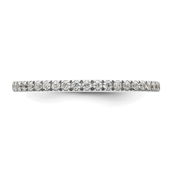 14k White Gold 1/5 carat Diamond Complete Wedding Band