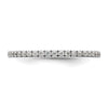 14k White Gold 1/5 carat Diamond Complete Wedding Band