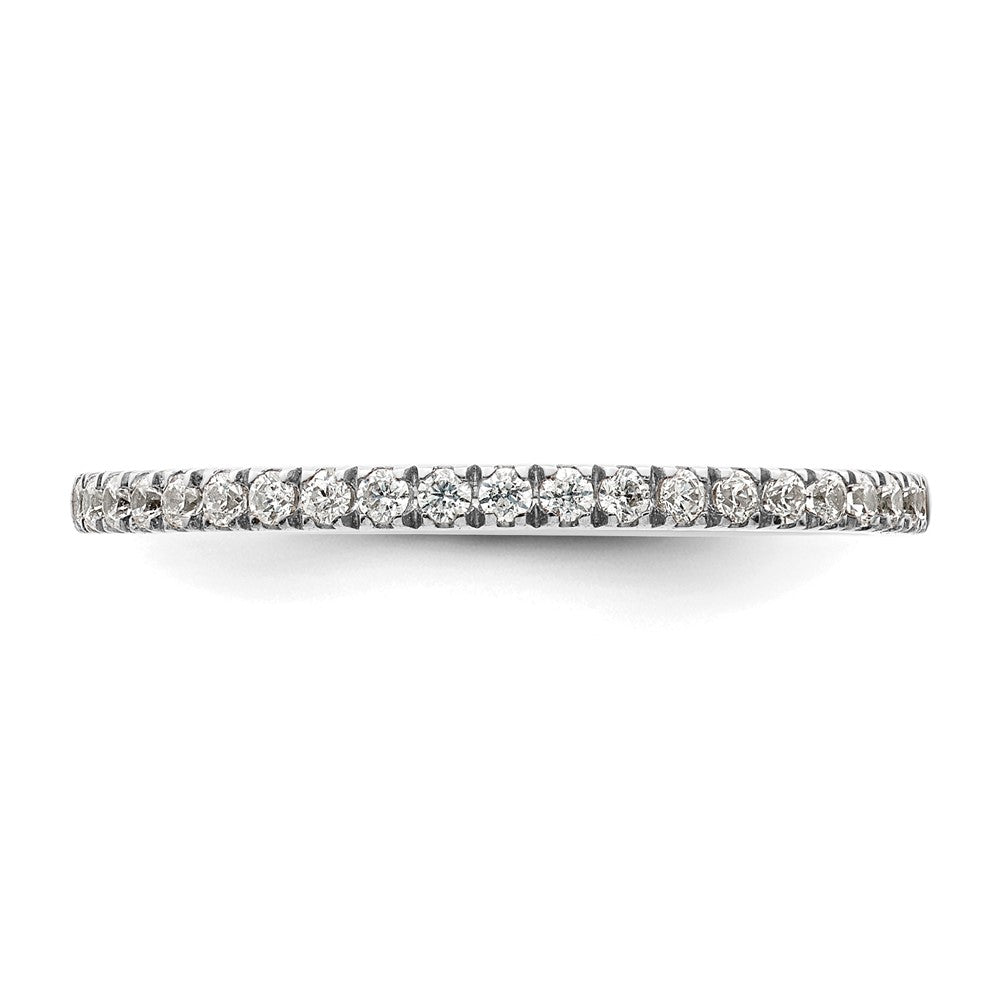 14k White Gold 1/5 carat Diamond Complete Wedding Band