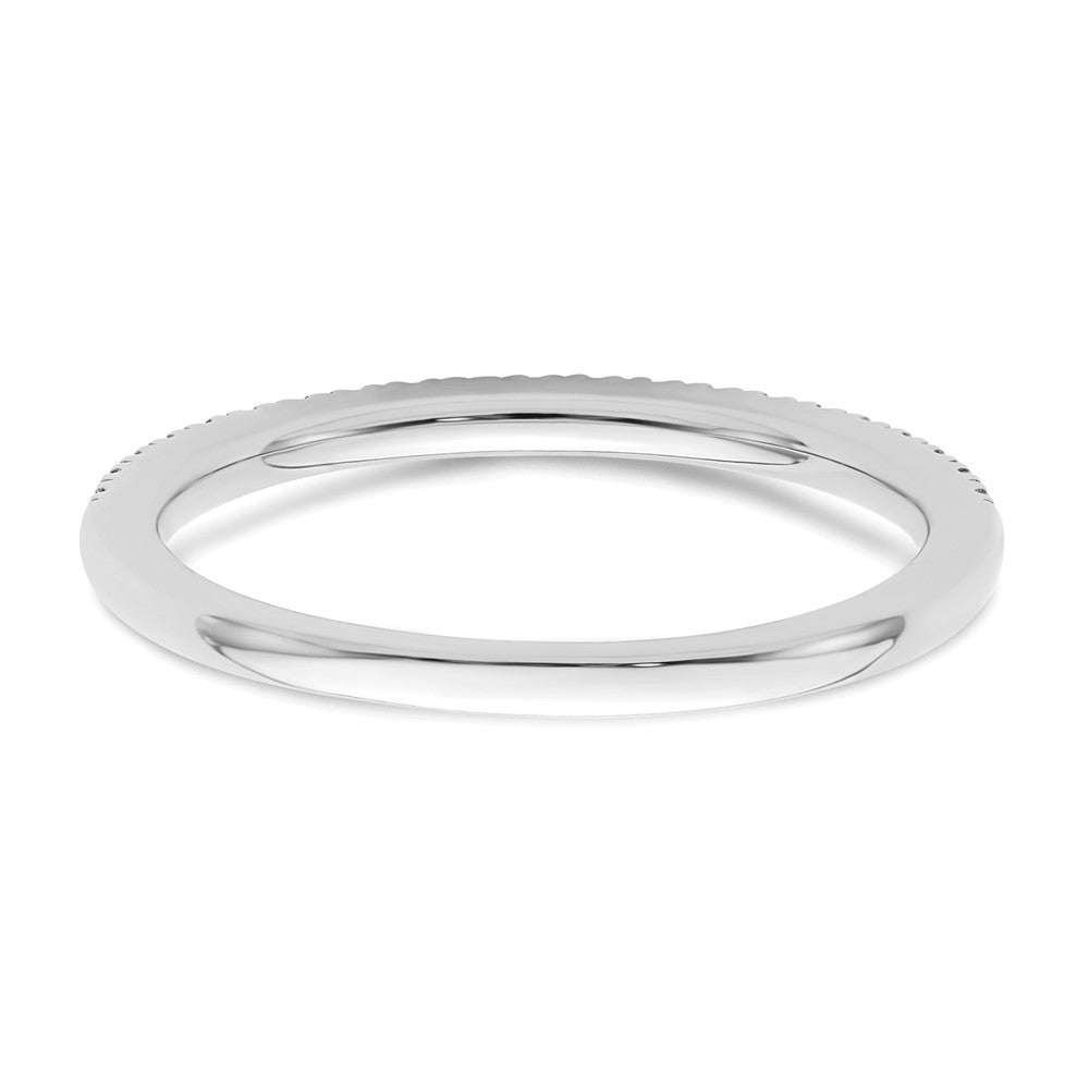 14k White Gold 1/5 carat Diamond Complete Wedding Band