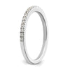 14k White Gold 1/5 carat Diamond Complete Wedding Band