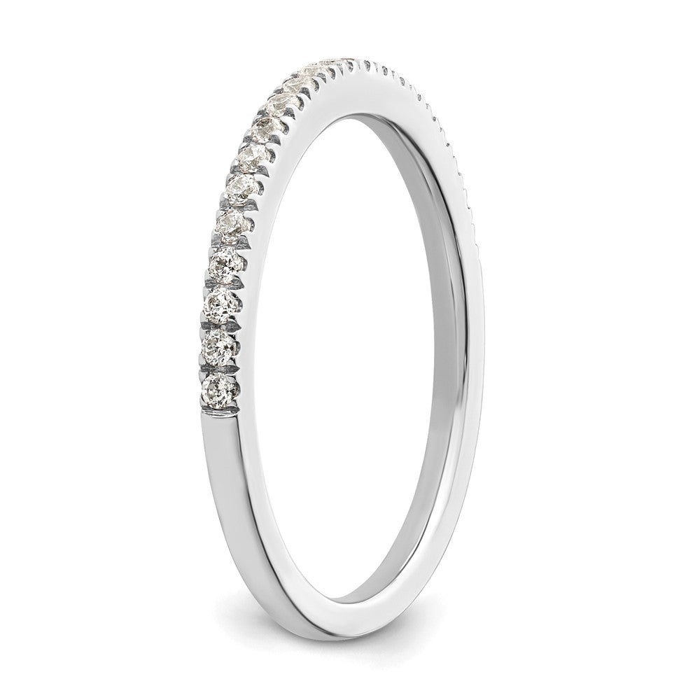 14k White Gold 1/5 carat Diamond Complete Wedding Band