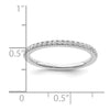 14k White Gold 1/5 carat Diamond Complete Wedding Band