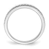 14k White Gold 1/4 carat Lab Grown Diamond VS/SI+ G+ Complete Wedding Band