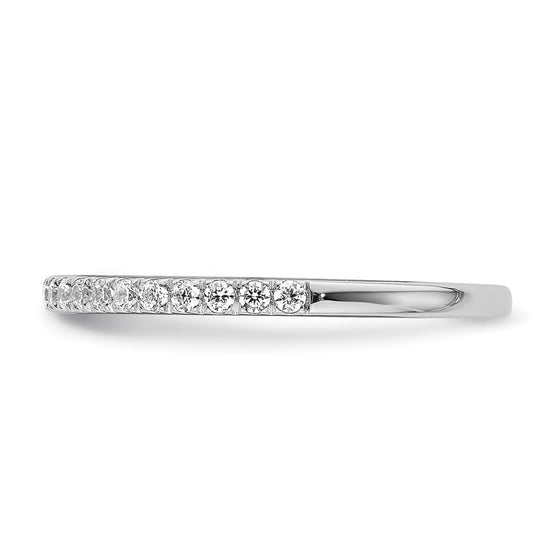 14k White Gold 1/4 carat Lab Grown Diamond VS/SI+ G+ Complete Wedding Band