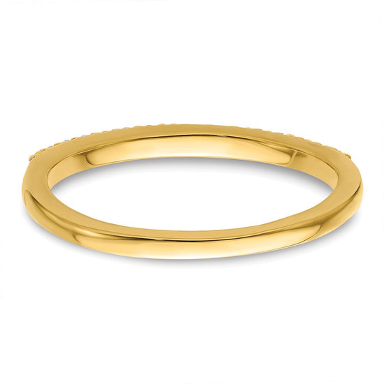 14k 1/6 carat Diamond Complete Wedding Band