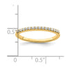 14k 1/6 carat Diamond Complete Wedding Band