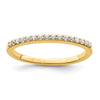 14k 1/6 carat Diamond Complete Wedding Band