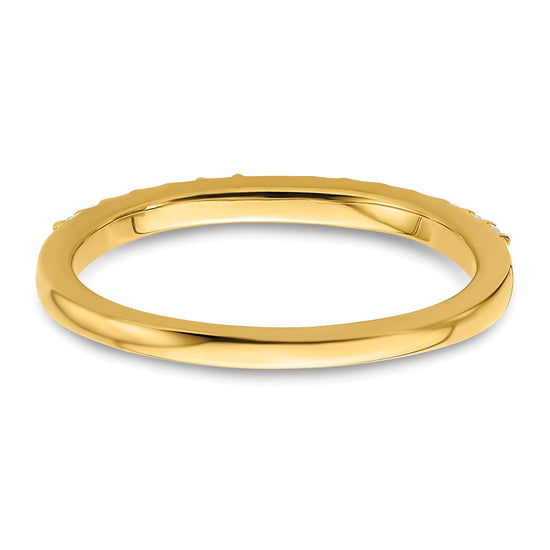14k 1/5 carat Diamond Complete Wedding Band