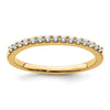 14k 1/5 carat Diamond Complete Wedding Band
