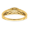 14k East West (Holds 1 carat (10.5x5.6mm) Marquise Center) 1/6 carat Diamond Semi-Mount Engagement Ring