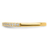 14k 1/6 carat Diamond Contoured Complete Wedding Band
