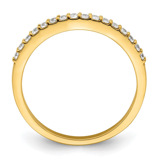 14k Two Tone 1/5 carat Lab Grown Diamond VS/SI+ G+ Complete Wedding Band