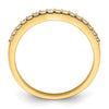14k Two Tone 1/5 carat Lab Grown Diamond VS/SI+ G+ Complete Wedding Band