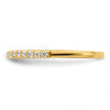 14k Two Tone 1/5 carat Lab Grown Diamond VS/SI+ G+ Complete Wedding Band