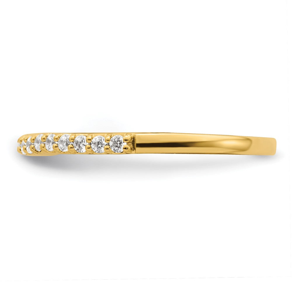 14k Two Tone 1/5 carat Lab Grown Diamond VS/SI+ G+ Complete Wedding Band