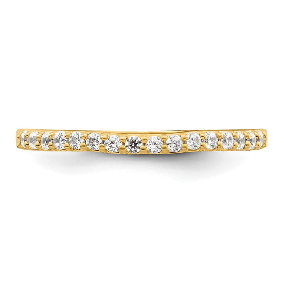 14k Two Tone 1/5 carat Lab Grown Diamond VS/SI+ G+ Complete Wedding Band