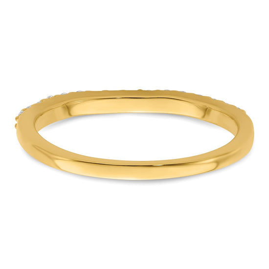 14k Two Tone 1/5 carat Lab Grown Diamond VS/SI+ G+ Complete Wedding Band