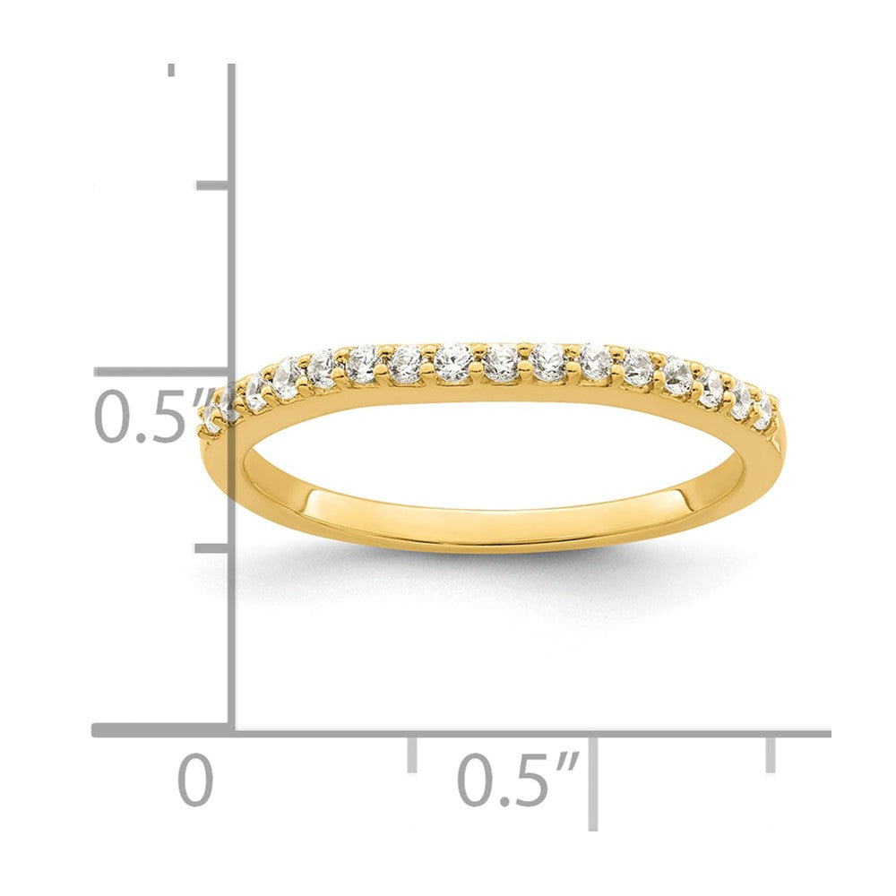 14k 1/5 carat Diamond Contoured Complete Wedding Band