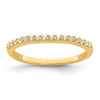 14k Two Tone 1/5 carat Lab Grown Diamond VS/SI+ G+ Complete Wedding Band
