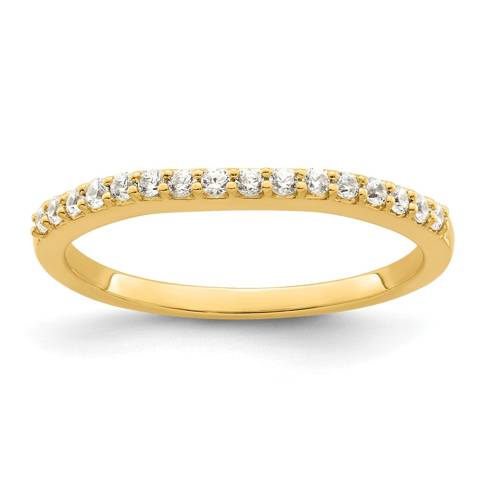14k Two Tone 1/5 carat Lab Grown Diamond VS/SI+ G+ Complete Wedding Band