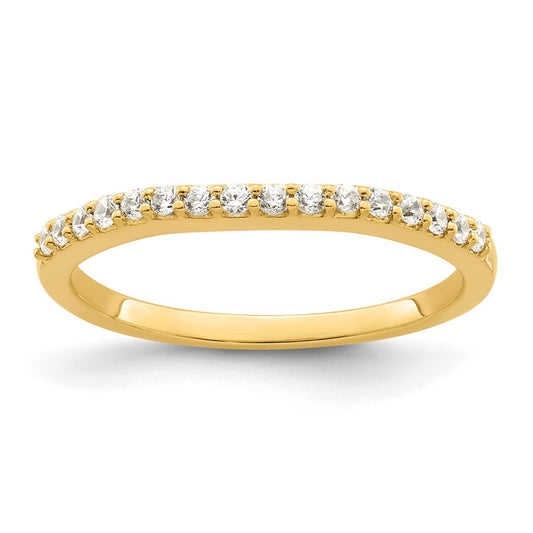 14k Two Tone 1/5 carat Lab Grown Diamond VS/SI+ G+ Complete Wedding Band