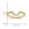 14K Gold Lab Grown Diamond VS/SI FGH Matching Wedding Band