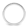 14k White Gold 1/2 carat Lab Grown Diamond VS/SI+ G+ Complete Set of Two Wedding Bands