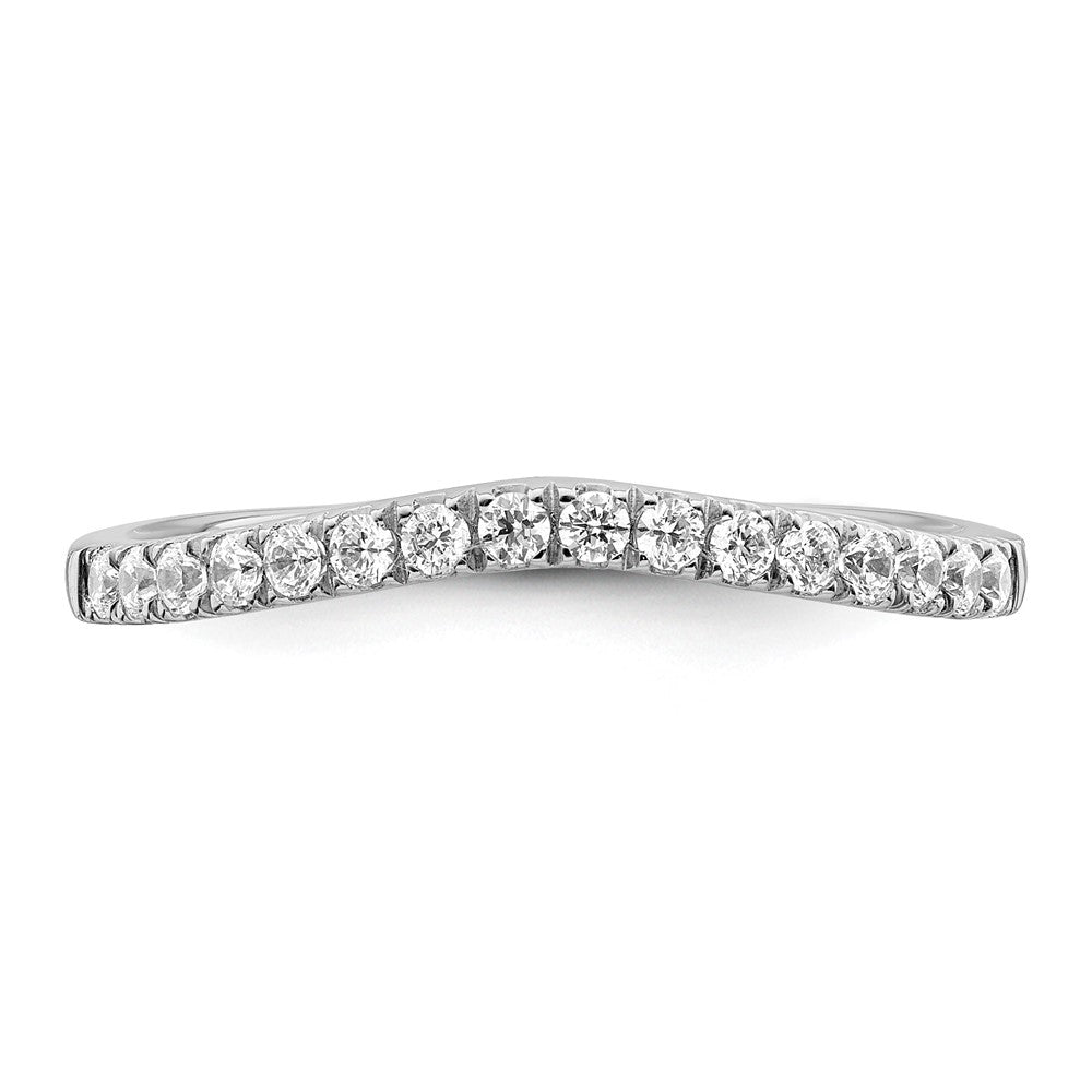 14k White Gold 1/2 carat Lab Grown Diamond VS/SI+ G+ Complete Set of Two Wedding Bands