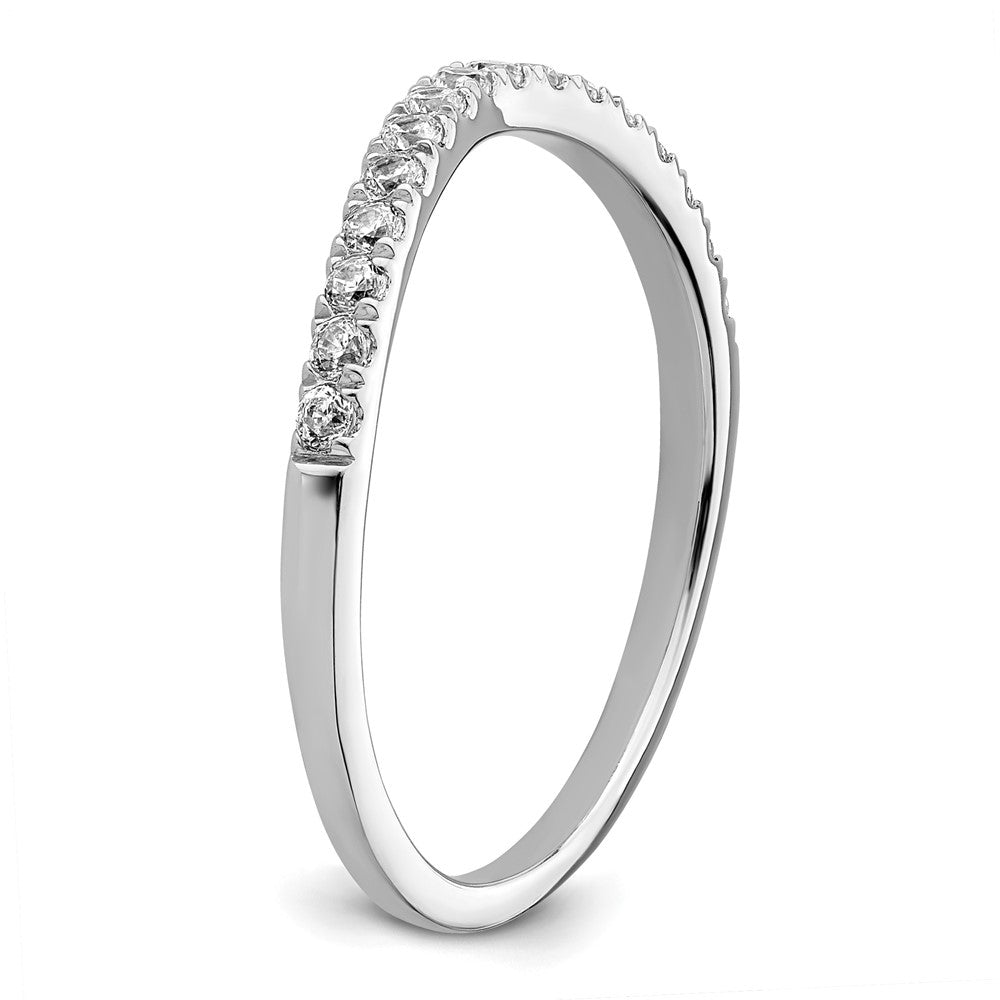 14k White Gold 1/2 carat Lab Grown Diamond VS/SI+ G+ Complete Set of Two Wedding Bands
