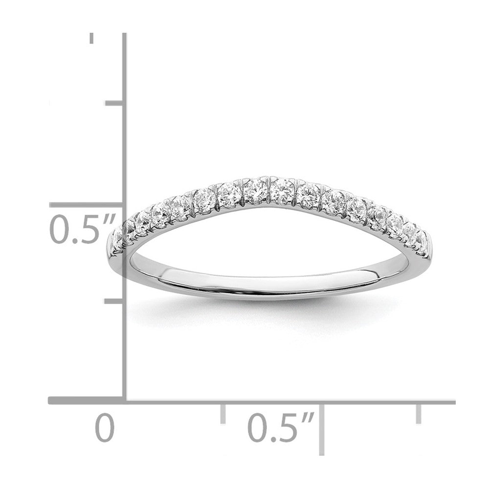 14k White Gold 1/2 carat Lab Grown Diamond VS/SI+ G+ Complete Set of Two Wedding Bands