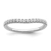 14k White Gold 1/2 carat Lab Grown Diamond VS/SI+ G+ Complete Set of Two Wedding Bands